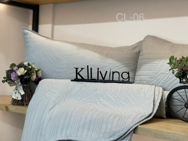 Colors 3PC Bedcover Set | Ultrasonic Quilting | Washed Cotton | Kliving Quality