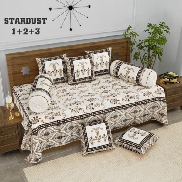 IMG-20250929-WA0003.jpg Stardust Diwan Set (1+2+3) | Pure Cotton | Booster & Cushion Covers | New Arrival