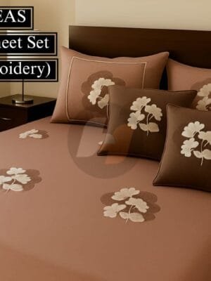 IMG-20250929-WA0019.jpg MARVEL FIVE SEAS 5PC Bedding Set | Glace Cotton | Machine Embroidery | Quilted Cushions