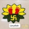 IMG-20250929-WA0053.jpg Laxmi Charan Lotus Rangoli Mat | Temple & Home Entrance Decor