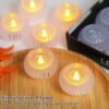 Warm White LED Tealight Balls | Decorative Flameless Candle Lights  |Pack of 12