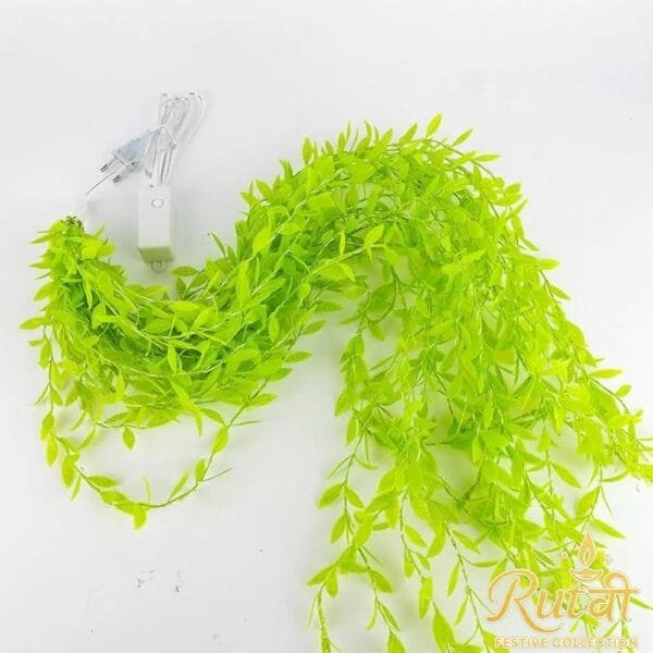 Artificial Leaf Curtain LED String Light | 200 LEDs|  8 Modes| Decorative Fairy Light