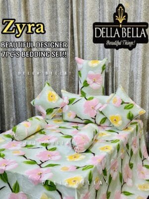IMG-20251007-WA0038-1-scaled-1.jpg ZYRA 7PC Premium Designer Bedding Set – Quilted Pillow Covers, Cushions & Bolsters | Luxury Cotton Feel