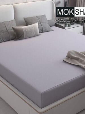 Mokshay® Blush Cotton Terry Waterproof Mattress Protector – Fitted | New Colours | 72x78x12