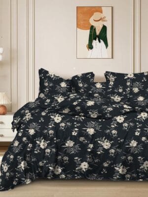 IMG-20251022-WA0039.jpg Tokyo Glace Cotton Double Bedsheet with 2 Zipper Pillow Covers | Premium Comfort & Style