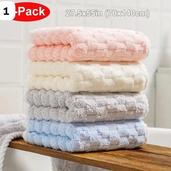 Luxury Microfiber Bath Towel|  Soft |Absorbent |Quick-Dry | Lightweight (70x140 cm)