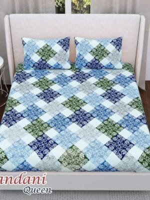 Nandani Single Bed King Size Diwan Bedsheet Set – 3 Pcs Pure Cotton| Super Fine Quality| 70x100 Inches