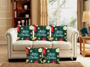Christmas Special Digital Print Velvet Cushion Covers
