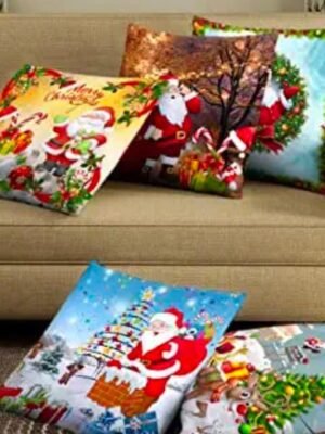 Christmas Special Digital Print Velvet Cushion Covers