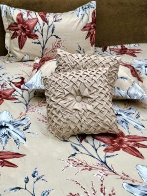 20251125_102645.jpg Tangle 5-Piece Premium Bedding Set – King Size Bedsheet with Pillow Covers & Designer Cushions