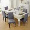 20251125_121144.jpg Japanese Jacquard Elastic Fitted Chair Covers | 6 PCS Ultra Stretch Dining Set