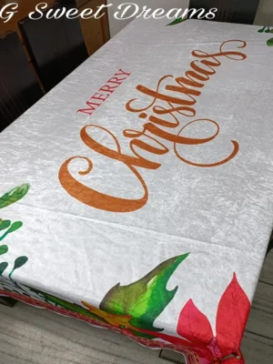 Christmas 6 seater Velvet Table cover
