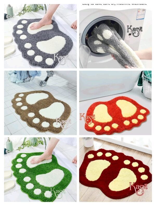 FOOTPRINT Water Absorbent Antiskid Bathmat |40x60 cm |600g |Machine Washable