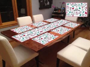 Christmas Table Mats & Runner Combo