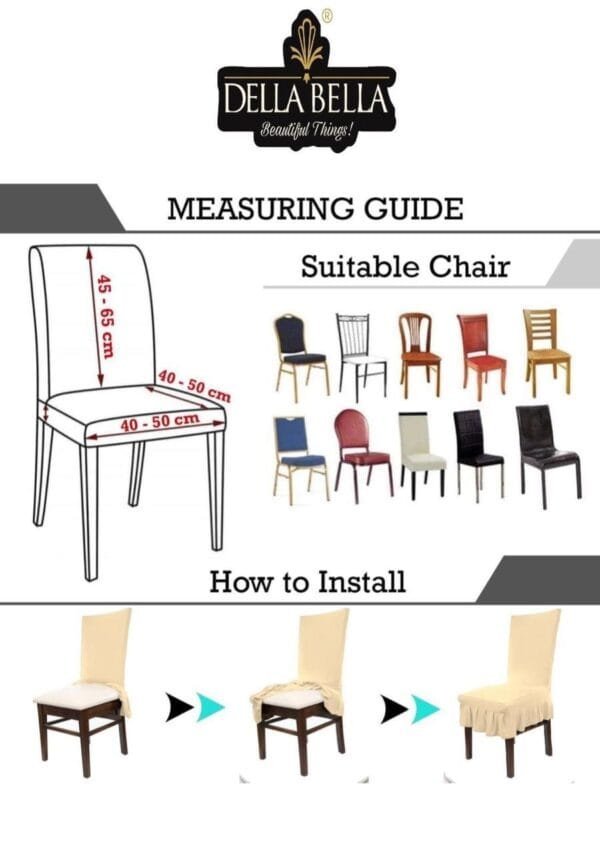 IMG-20251106-WA0039.jpg Della Bella Emboss Frill Skirt Jacquard Elastic Fitted Chair Covers – Set of 6 | Elegant Stretchable Dining Chair Covers