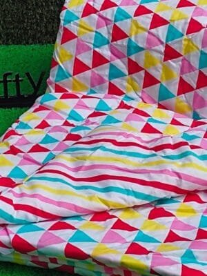 GIFTY TOONZ Kids AC Comforter | 100% Cotton Peached Fabric Single Bed Quilt