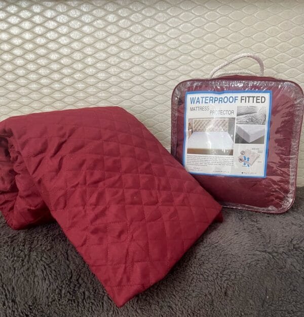 Quilted King Size Mattress Protector – 4 Layer Waterproof Sheet with Elastic Fit | Premium Anti-Slip Bedding Cover