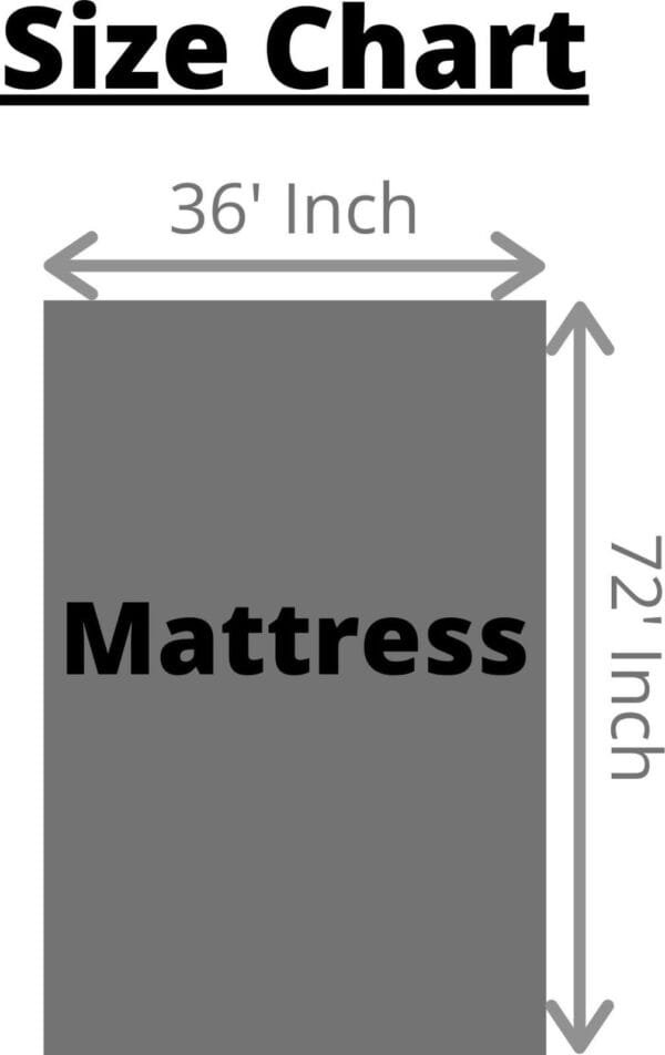 Check Zippered Mattress Covers – 36x75 Inches, 6" Width | Durable Pair with Premium Poly Packing