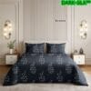 Dark Silk 100% Pure Cotton King Size Bedsheet Set | Egyptian Mercerized Jumbo Double Bed Sheet 3 Pc