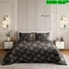 Dark Silk 100% Pure Cotton King Size Bedsheet Set | Egyptian Mercerized Jumbo Double Bed Sheet 3 Pc