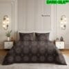 Dark Silk 100% Pure Cotton King Size Bedsheet Set | Egyptian Mercerized Jumbo Double Bed Sheet 3 Pc
