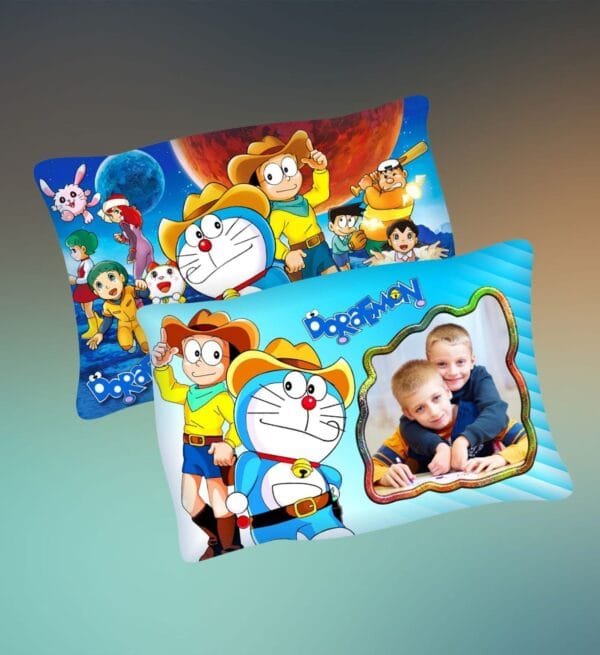 Personalised Kids Pillow with Both Side Print | Holland Fabric |Washable & Custom Design