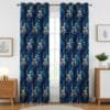 Gulmohar Print Polyester Curtain | Heavy Eyelet Ring Curtain | 5ft | 7ft | 9ft Sizes