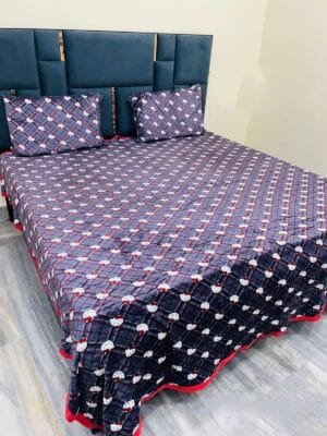 Pearl Warm King Size Flannel Bedsheet Set | Soft Blanket Fabric | 95x105 | Premium Winter Bedding