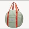Round Duffle Bag with Shoe Compartment | Convertible Hand & Pithoo Bag |Green