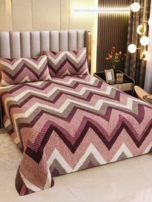 20251126_080405.jpg Ultimate Stripe Premium King Size Warm Bedding Set | Soft Flannel Pencil Embossed | 1+2 Set