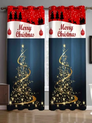 Christmas Curtain Christmas Digital Curtain