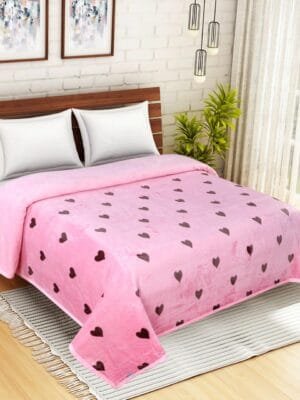 CECIL Imported Reversible Flannel Blanket | Double Bed | Feather Touch | Warm Winter Blanket
