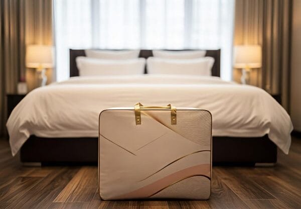 Premium Jacquard Rabbit Fur Comforter – Ultra Soft King Size 6kg Winter Blanket