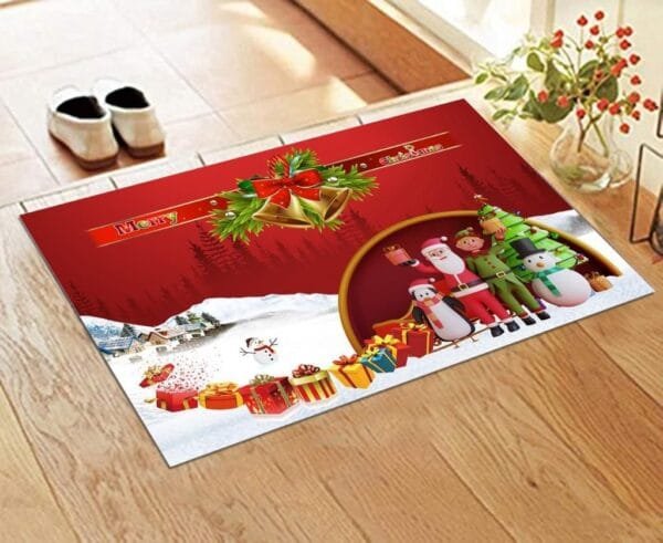 Christmas Anti-Skid Floor Mat | 16×24 Inches | Festive Door Mat | Premium Anti-Slip