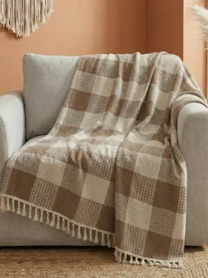 IMG-20260122-WA0066 (1) Zigzag Cotton Designer Chair & Sofa Throws with Side Lace