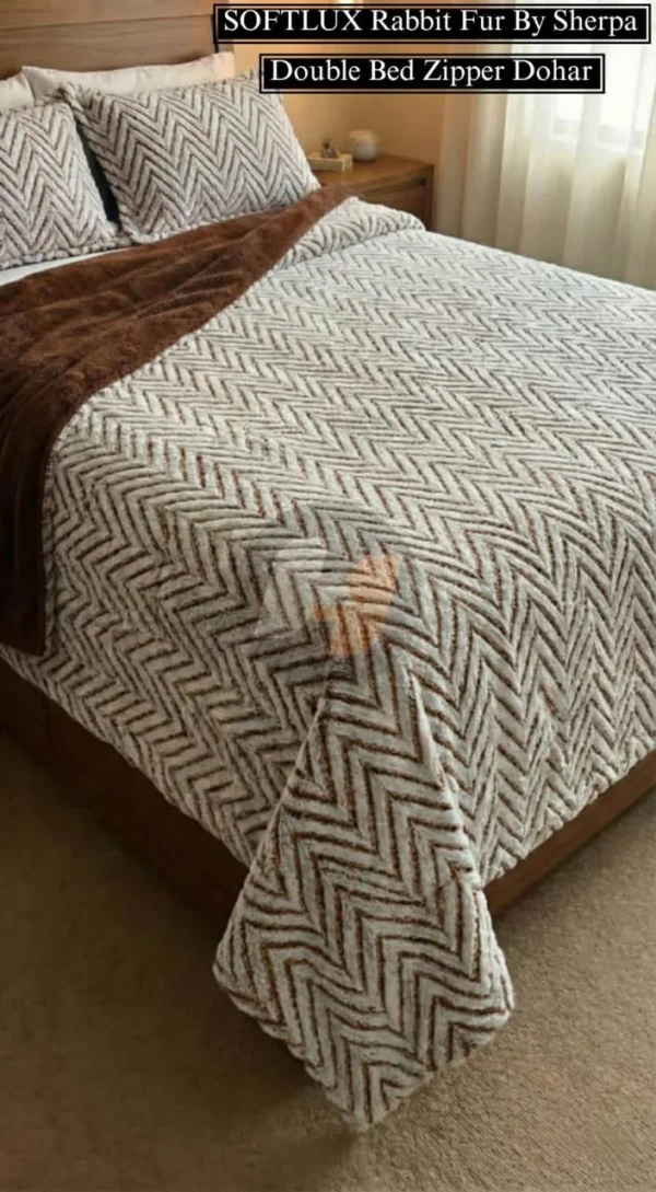 Rabbit Fur Sherpa Dohar Luxury Winter Bedding