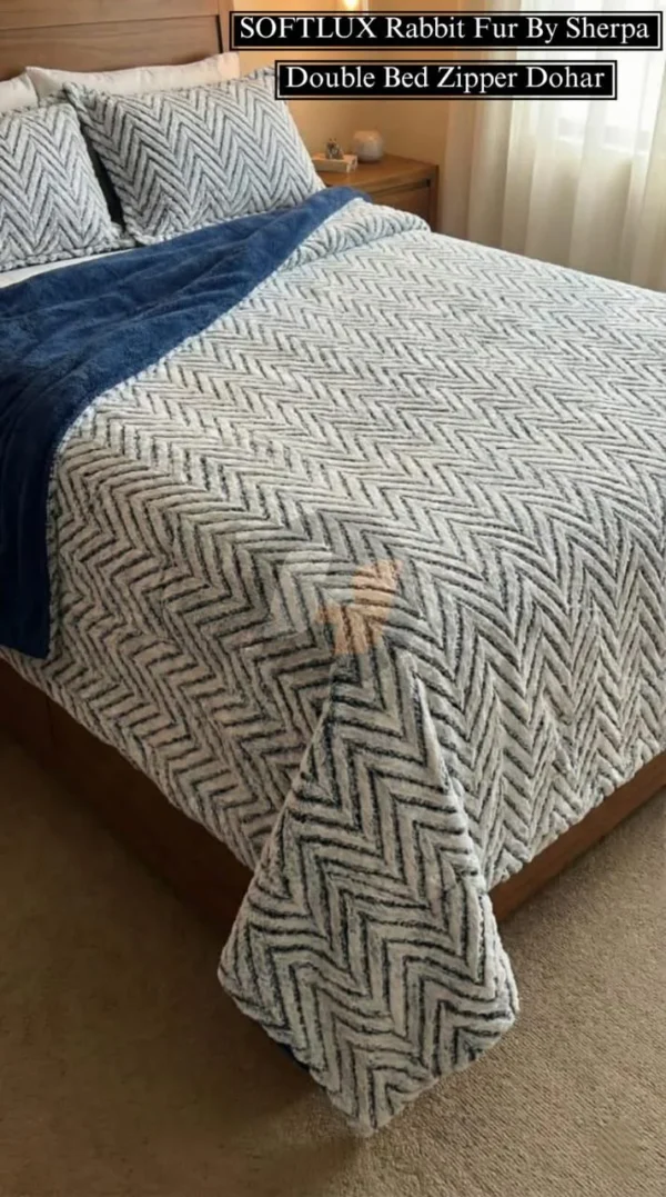 Rabbit Fur Sherpa Dohar Luxury Winter Bedding