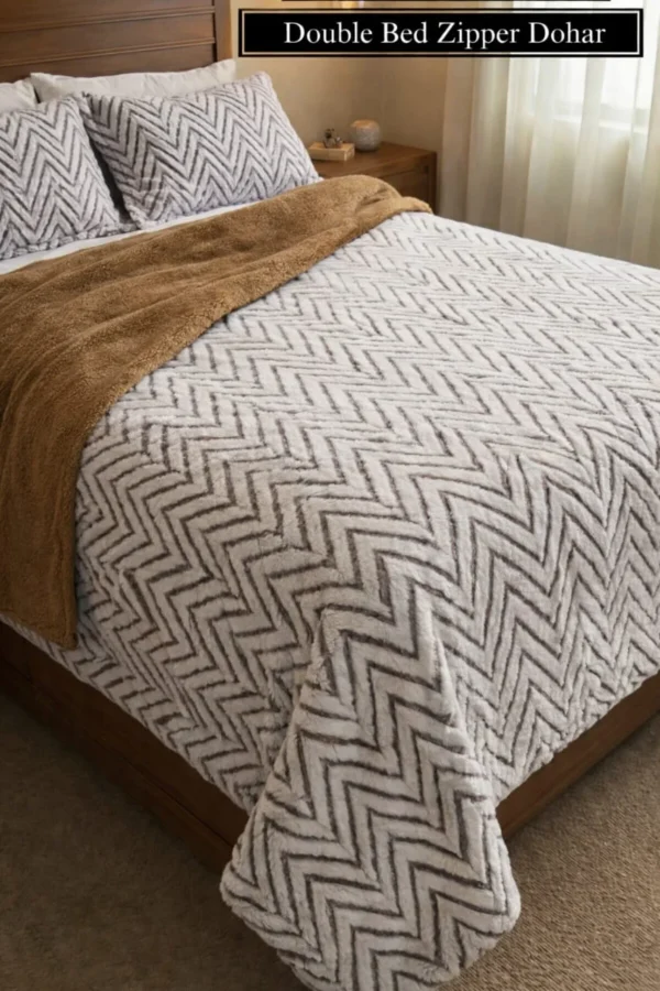 Rabbit Fur Sherpa Dohar Luxury Winter Bedding