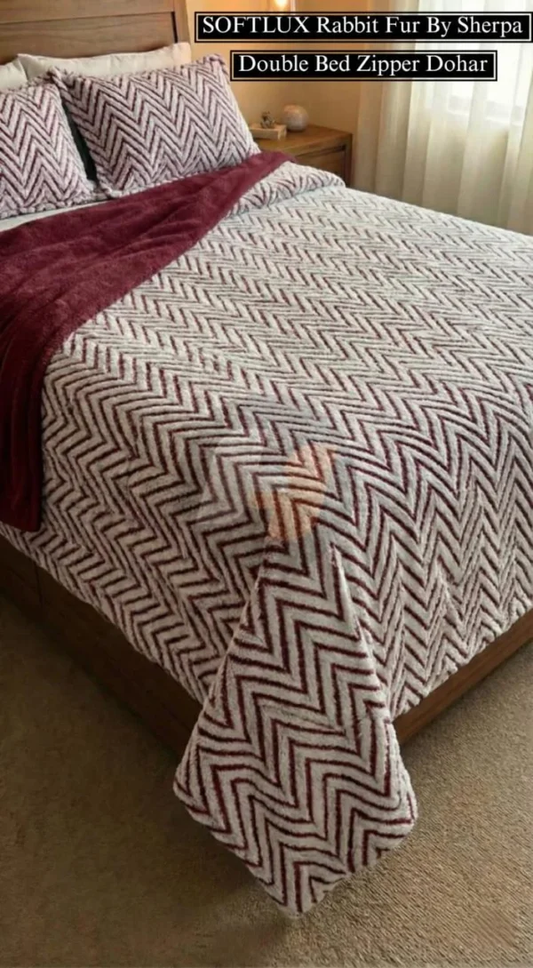 Rabbit Fur Sherpa Dohar Luxury Winter Bedding