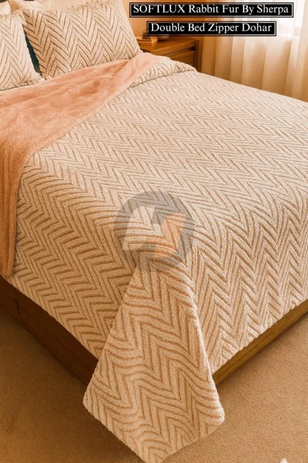 Rabbit Fur Sherpa Dohar Luxury Winter Bedding