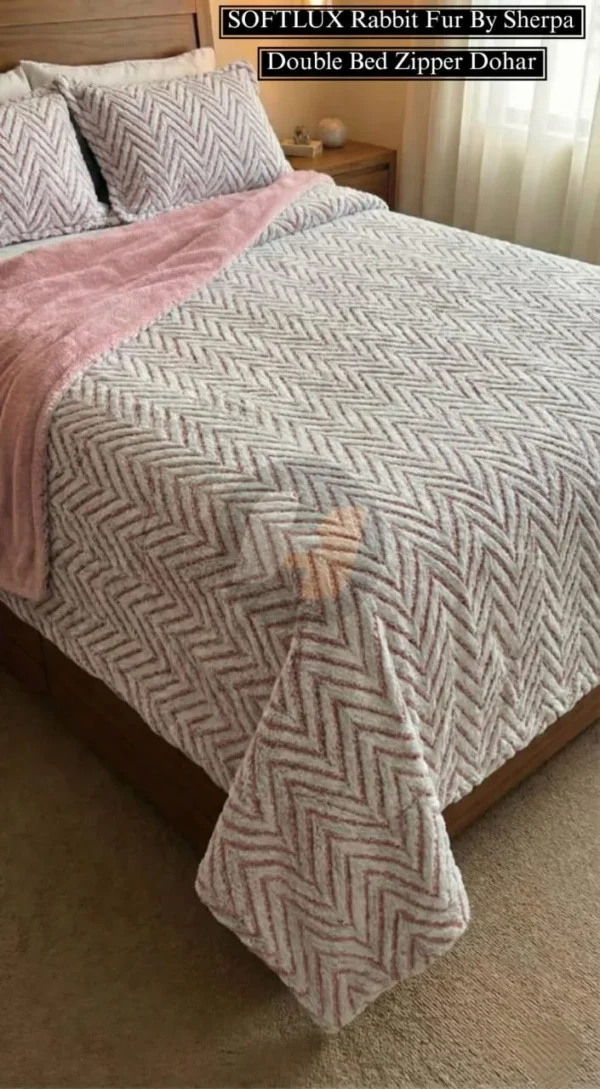 Rabbit Fur Sherpa Dohar Luxury Winter Bedding