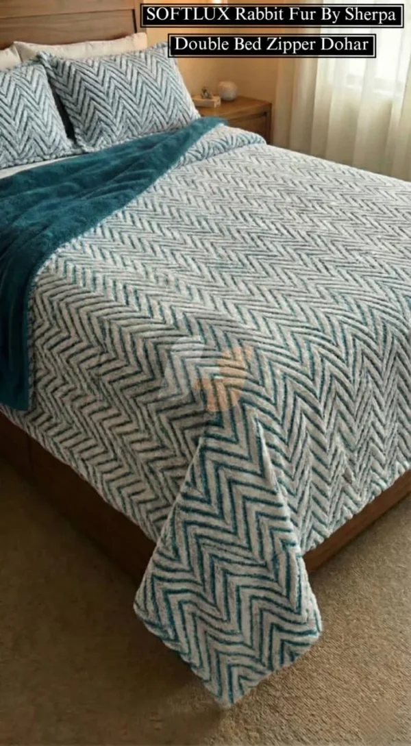 Rabbit Fur Sherpa Dohar Luxury Winter Bedding