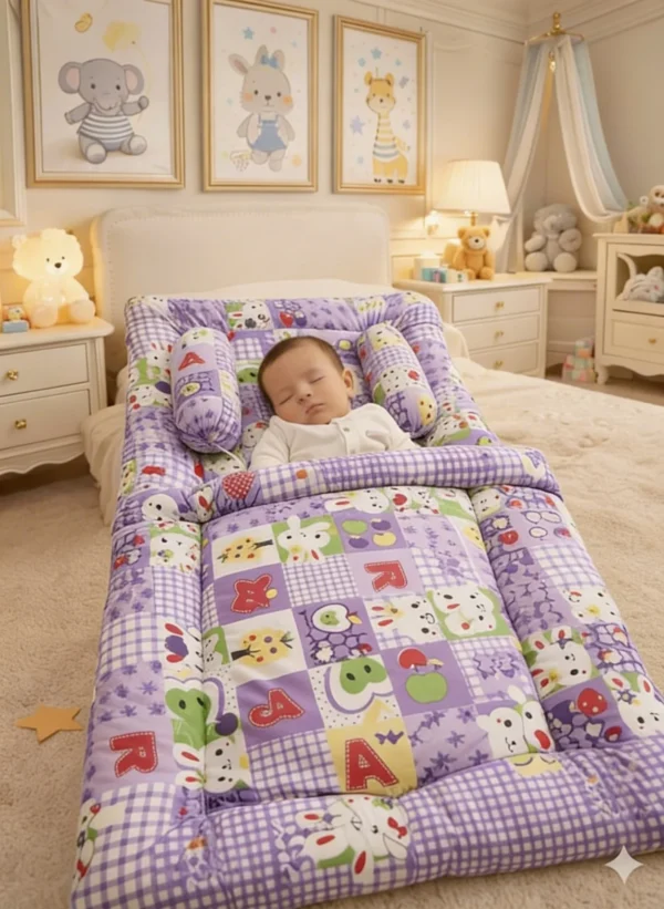 Agam Pure Cotton 5-Piece New Born Kids Bedding Set