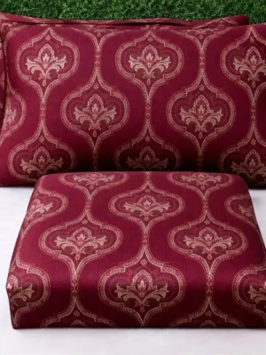 German Rose Pure Cotton 300 TC King Size Bedsheet