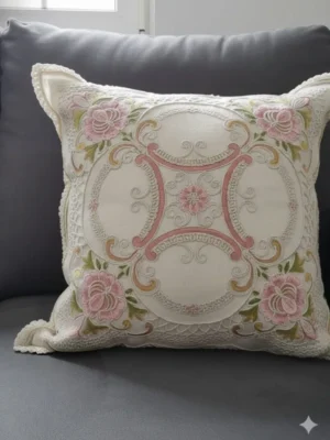 Luxury Embroidered Cushion Cover Set of 5 (16x16)