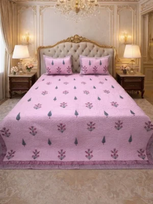 WhatsApp-97.webp Vastra Reversible Quilted Cotton Bedcover King Size