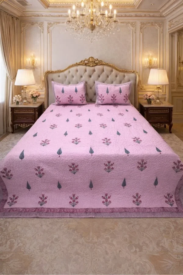 WhatsApp-97.webp Vastra Reversible Quilted Cotton Bedcover King Size
