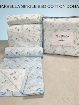 IMG-20260529-WA0210.jpg Marbella Pure Cotton Single Bed AC Dohar (Reversible) – Super Soft Lightweight Summer Blanket