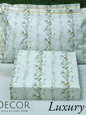 Luxury King 300TC Pure Cotton Bedsheet (110x110) – K Decor Premium King Size Bedsheet Luxury King 300TC Pure Cotton Bedsheet (110x110) – K Decor Premium King Size Bedsheet