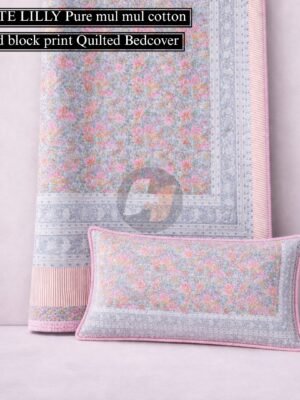 IMG-20260601-WA01971-1.jpg Whitelylily Pure Cotton Reversible Quilted Bedcover King Size | 3PC Luxury Bedspread Set